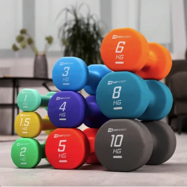 Гантели для фитнеса неопреновые круглые Hop-Sport HS-V030DR 2x3 кг синий