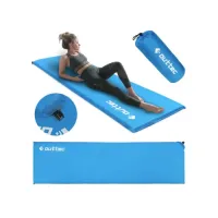 Самонадувающийся коврик Outtec 180х53х4 см гладкий голубой