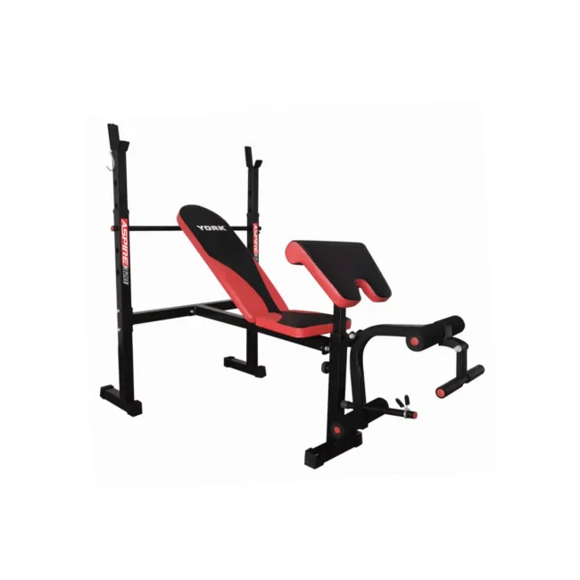 Скамья для жима York Fitness ASPIRE 320 со стойкой для штанги и партой Скотта