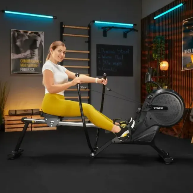 Веслуватий тренажер Trex Sport APRON TX-880RM аеромагнітний чорний