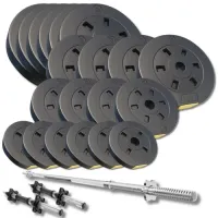 Набор со штангой и гантелями Besport PowerPro 109кг (гриф 167см)