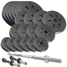 Набор со штангой и гантелями Besport PowerPro 109кг (гриф 167см)