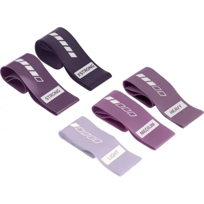 Набор резинок для фитнеса Gymtek 0,5-30кг фиолетовый
