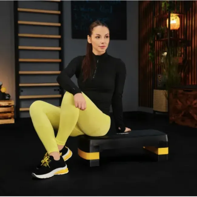 Степ платформа Trex Sport TX-030AS 3 рівня чорно-жовтий