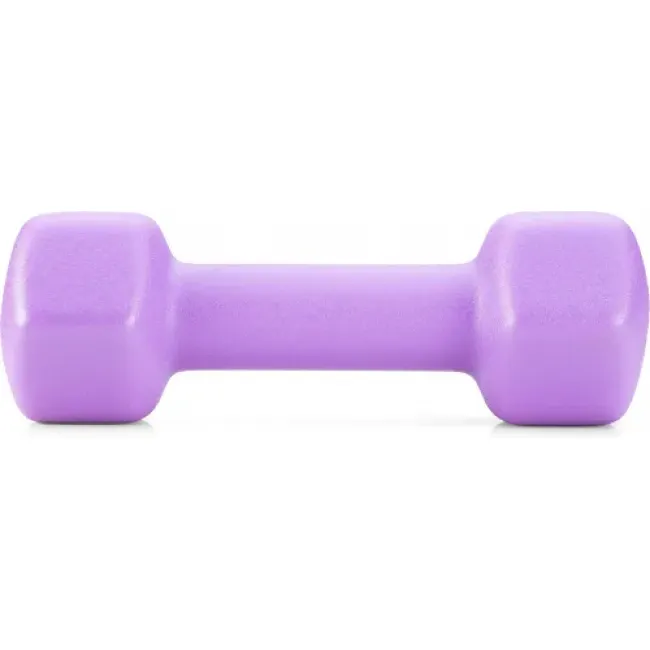 Гантелі для фітнесу неопренові Gymtek Hex 2х2кг бузковий