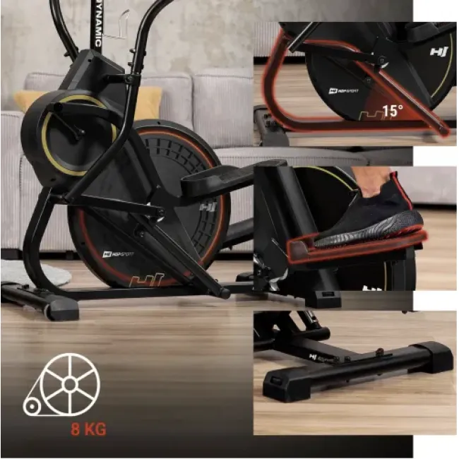 Орбитрек магнитный Hop-Sport HS-450B Dynamic черно-золотистый