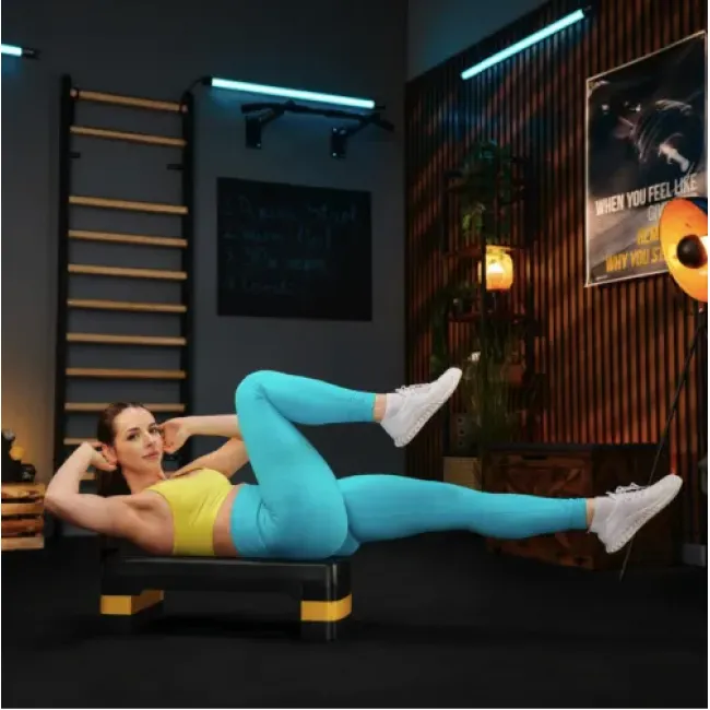 Степ платформа Trex Sport TX-030AS 3 рівня чорно-жовтий