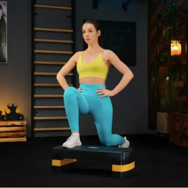 Степ платформа Trex Sport TX-030AS 3 рівня чорно-жовтий