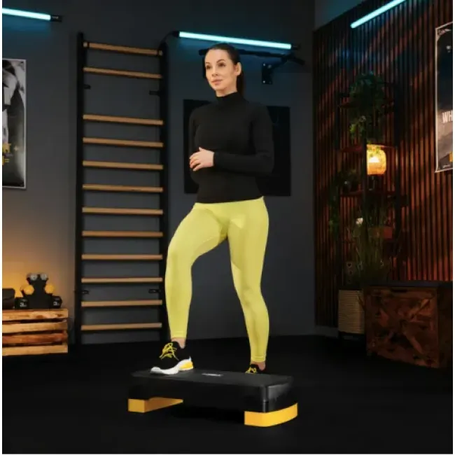 Степ платформа Trex Sport TX-030AS 3 рівня чорно-жовтий