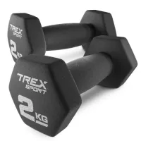 Гантели для фитнеса 2 кг 2шт неопреновые TREX Sport TX-020VD