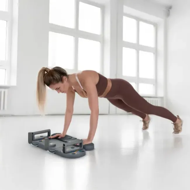 Доска для отжиманий Gymtek Multi Push Up Board серый