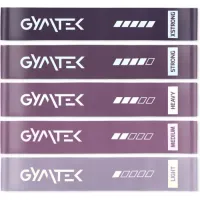 Набор резинок для фитнеса Gymtek 0,5-30кг фиолетовый