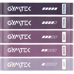 Набор резинок для фитнеса Gymtek 0,5-30кг фиолетовый