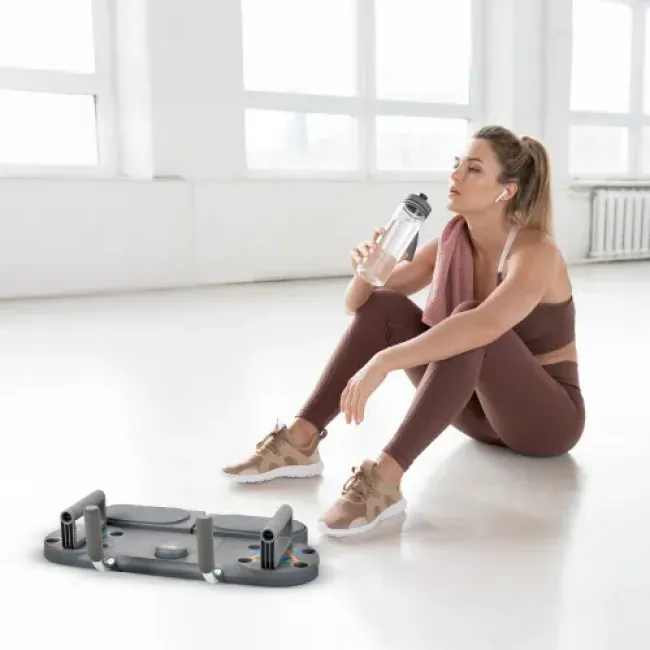 Доска для отжиманий Gymtek Multi Push Up Board серый