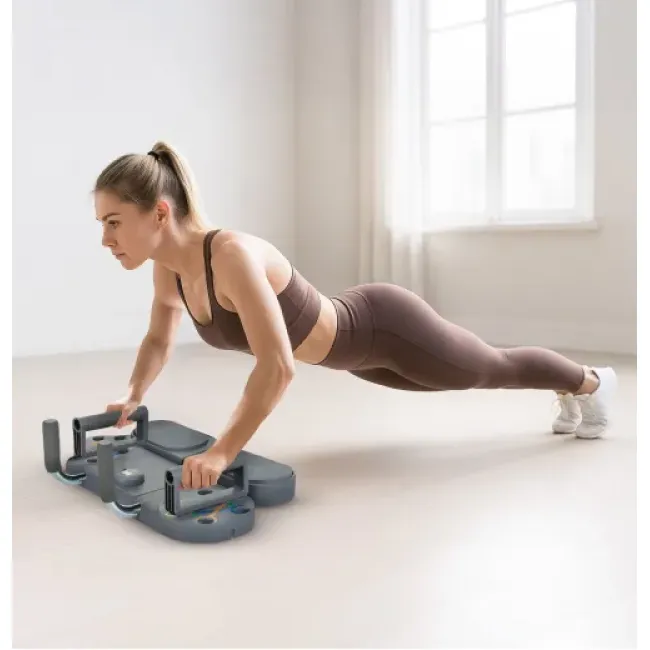 Доска для отжиманий Gymtek Multi Push Up Board серый