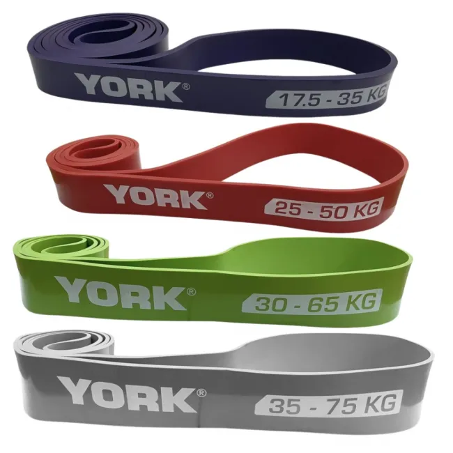 Набір резинок для підтягування та тренувань York Fitness 4 шт (17,5 - 65 кг) Набір резинок для підтягування та тренувань York Fitness 4 шт (17,5 - 65 кг)