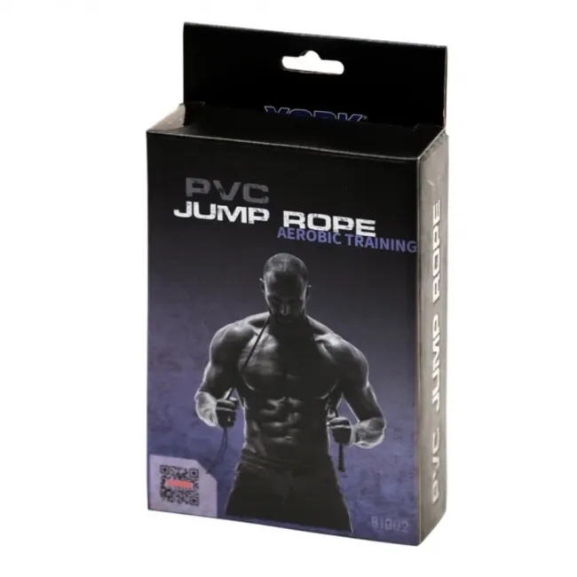 Скакалка York Fitness PVC с пластиковыми ручками