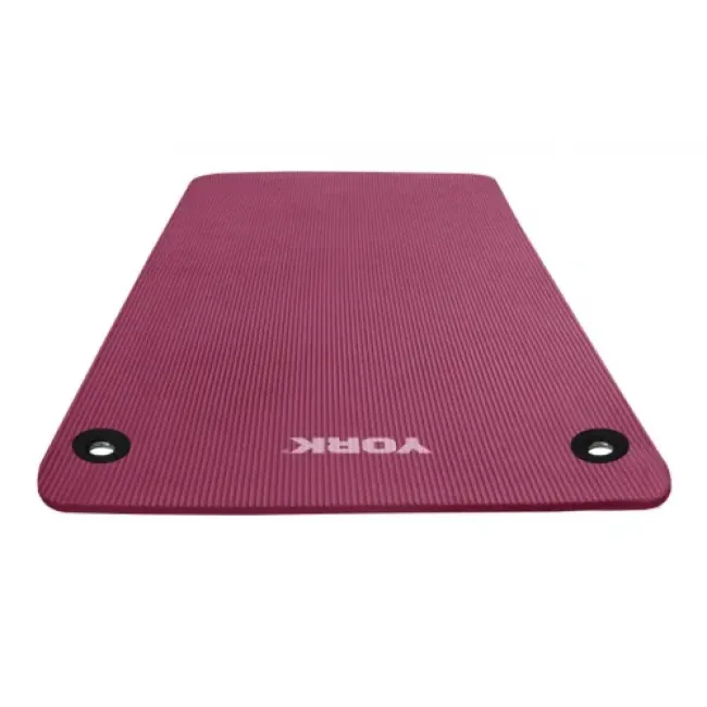 Мат для фитнеса с отверстиями York Fitness NBR 1см розовый