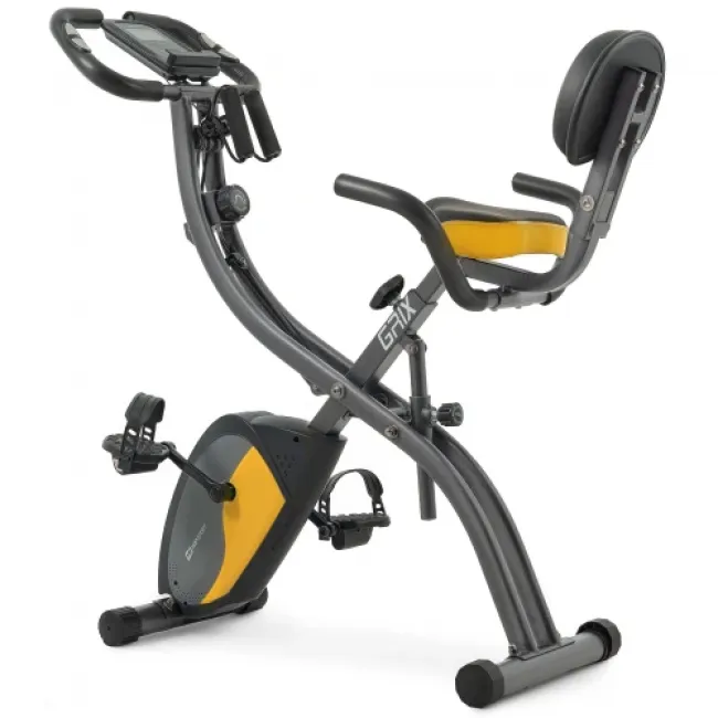Велотренажер магнитный Hop-Sport HS-3010X Grix X-Bike с эспандерами серо-желтый Велотренажер магнитный Hop-Sport HS-3010X Grix X-Bike с эспандерами серо-желтый
