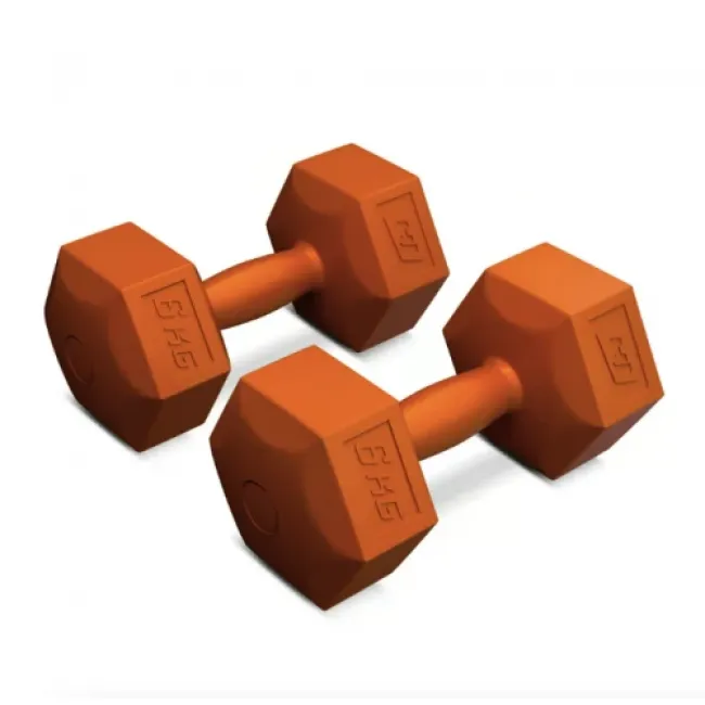 Гантели для фитнеса композитные Hop-Sport HS-C060DS 2х6 кг оранжевый Гантели для фитнеса композитные Hop-Sport HS-C060DS 2х6 кг оранжевый