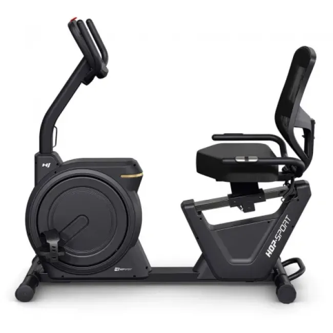 Горизонтальный велотренажер Hop-Sport HS-5000L Ranker черно-золотистый