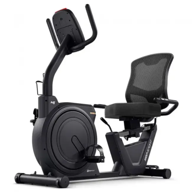 Горизонтальный велотренажер Hop-Sport HS-5000L Ranker черно-золотистый