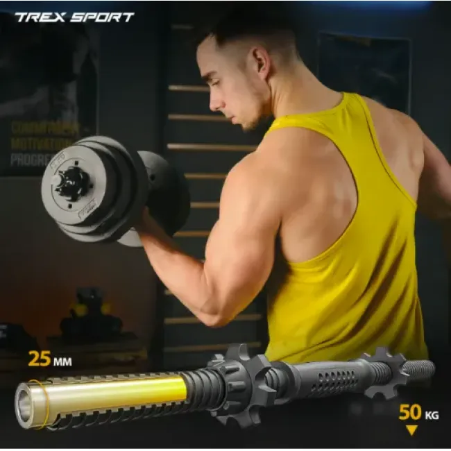 Гантелі композитні TREX Sport TX-010SK 2х10кг