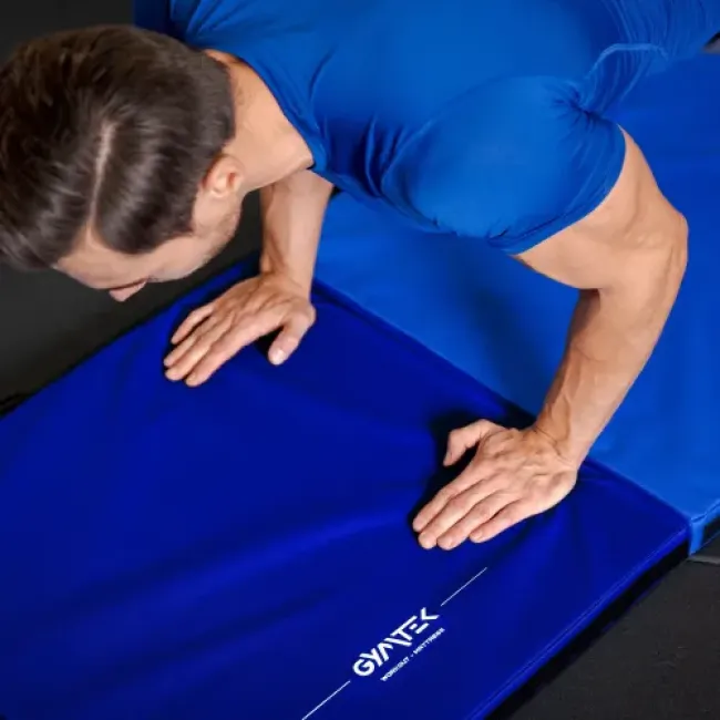 Мат гимнастический жесткий Gymtek 5см темно-синий