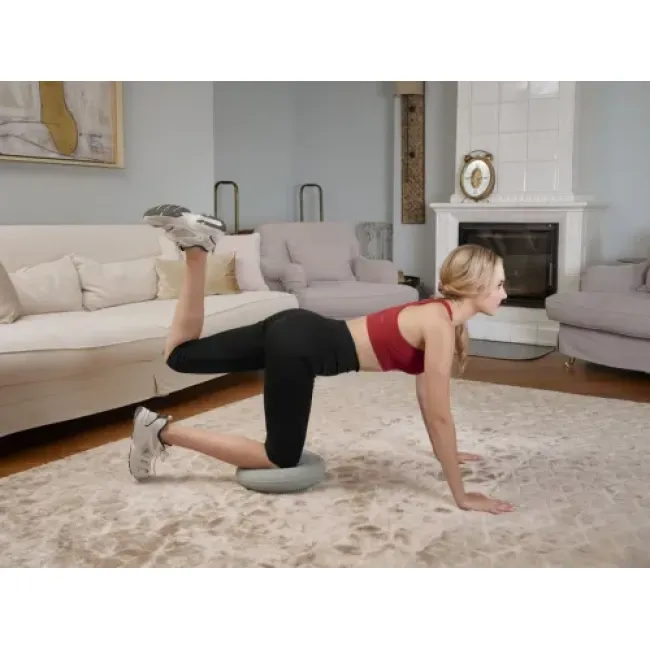 Балансировочная подушка Hop-Sport HS-R034BC серая