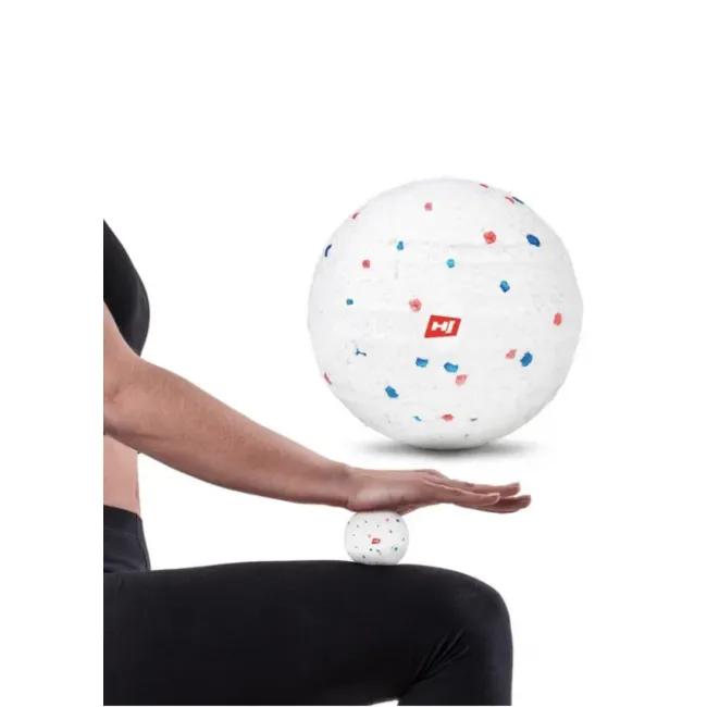 Массажный мяч EPP 80 мм Hop-Sport HS-P080MB белый