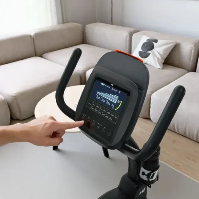 Горизонтальный велотренажер Hop-Sport HS-5000L Ranker черно-золотистый