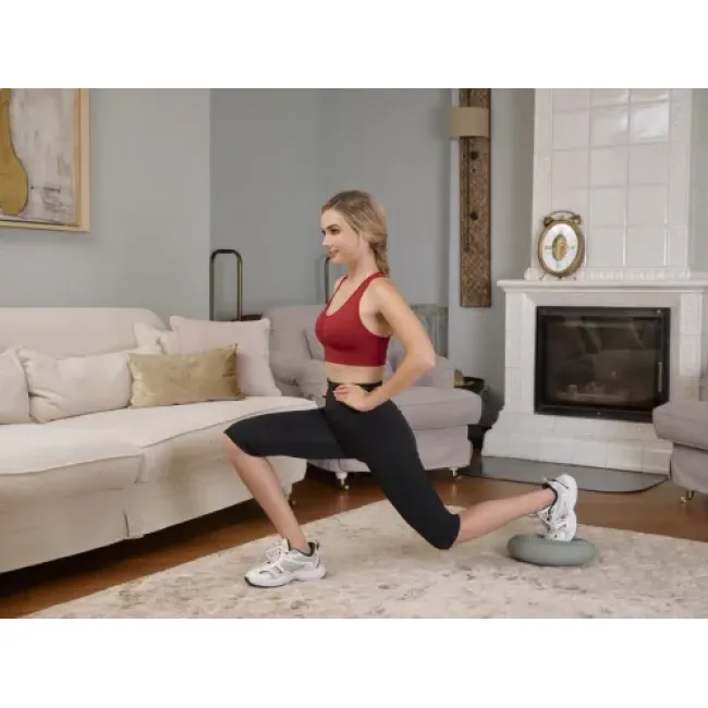 Балансировочная подушка Hop-Sport HS-R034BC серая