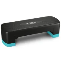 Степ платформа Trex Sport TX-030AS 3 уровня черно-голубой