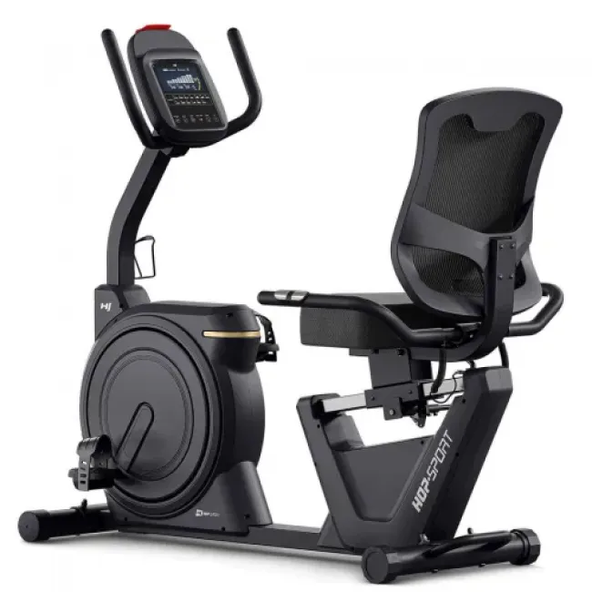 Горизонтальный велотренажер Hop-Sport HS-5000L Ranker черно-золотистый
