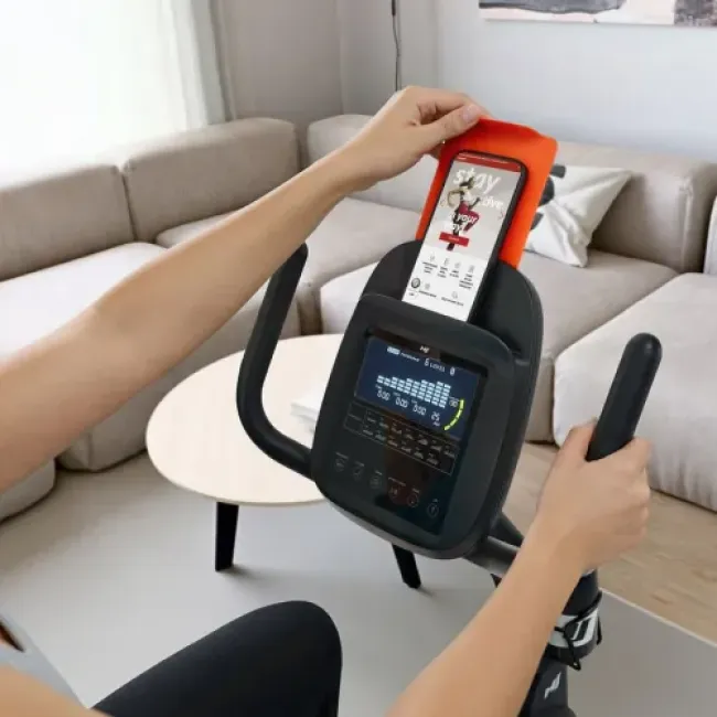 Горизонтальный велотренажер Hop-Sport HS-5000L Ranker черно-золотистый