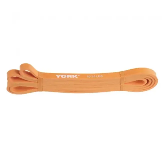 Резинка для фитнеса York 5-15кг - 2080x13x4,5 мм, оранжевый