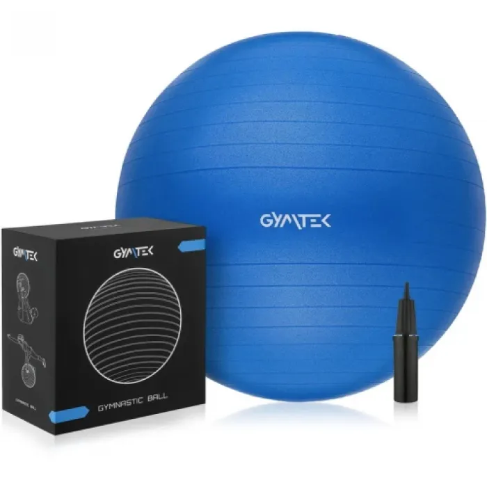 Фитбол Gymtek 65 см синий + насос