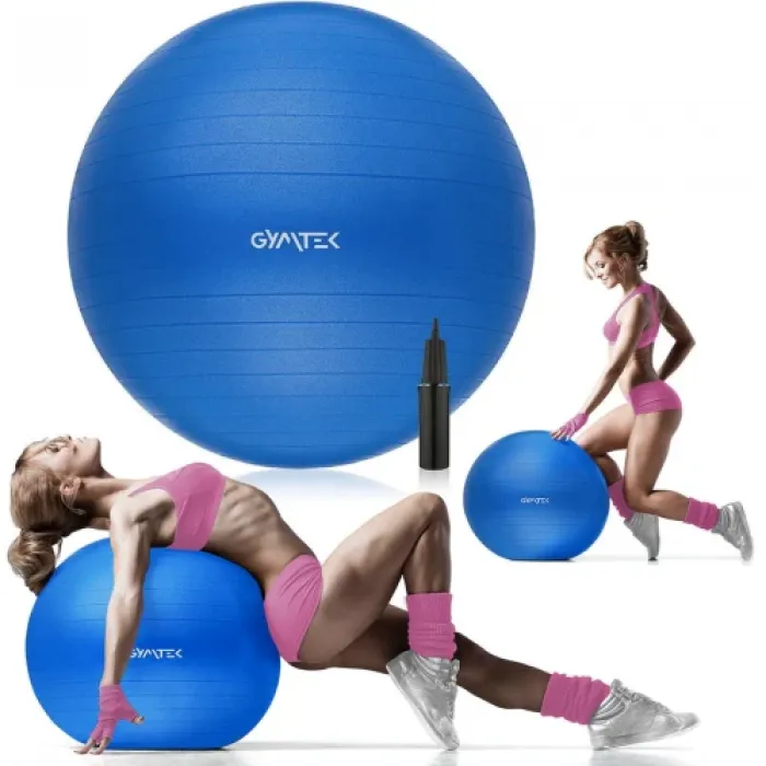 Фитбол Gymtek 65 см синий + насос