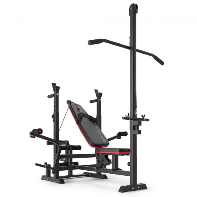 Набор Hop-Sport Premium 105 кг со скамьей HS-1075 Pro, штангами и гантелями