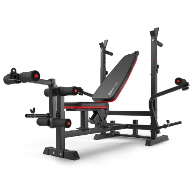 Набор Hop-Sport Premium 69 кг со скамьей HS-1075 Pro и штангой