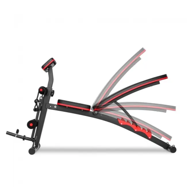 Набор Hop-Sport Strong 146 кг со скамьей HS-1035 и стойками 1005L