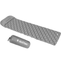 Надувной коврик Outtec 195х55х5 см с подушкой серый
