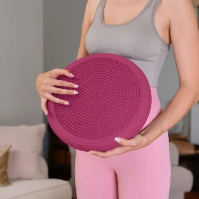 Балансировочная подушка Hop-Sport HS-R034BC бордовая