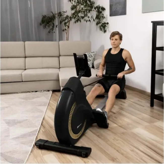 Веслуватий тренажер Hop-Sport HS-095R Spike золотий