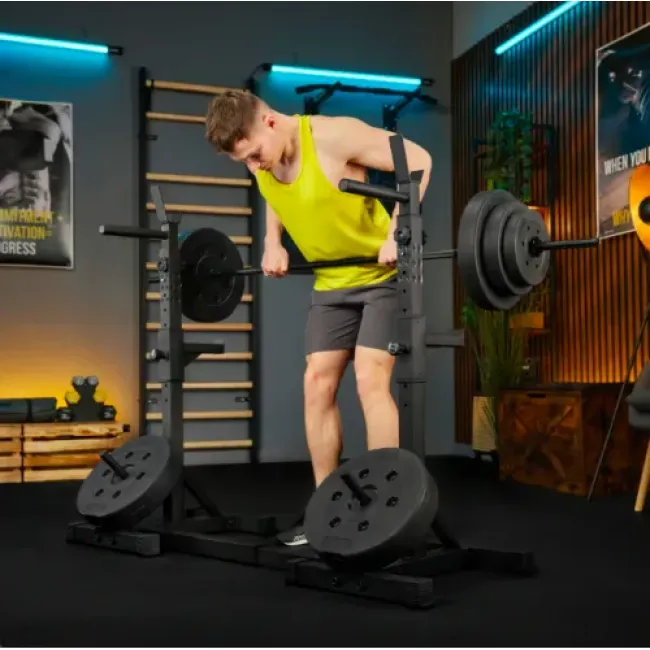Стойки под штангу Trex Sport TX-100S регулируемые с ручками для отжиманий