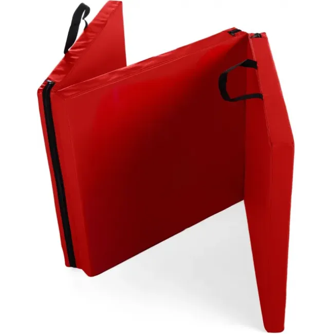 Мат гимнастический жесткий Gymtek 5см красный