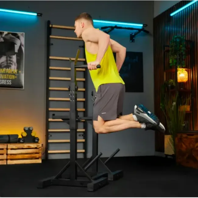 Стойки под штангу Trex Sport TX-100S регулируемые с ручками для отжиманий