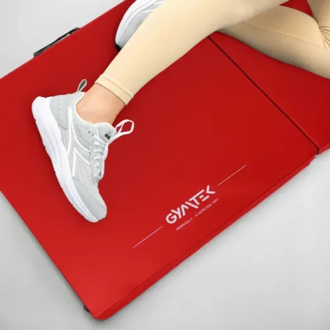 Мат гимнастический жесткий Gymtek 5см красный