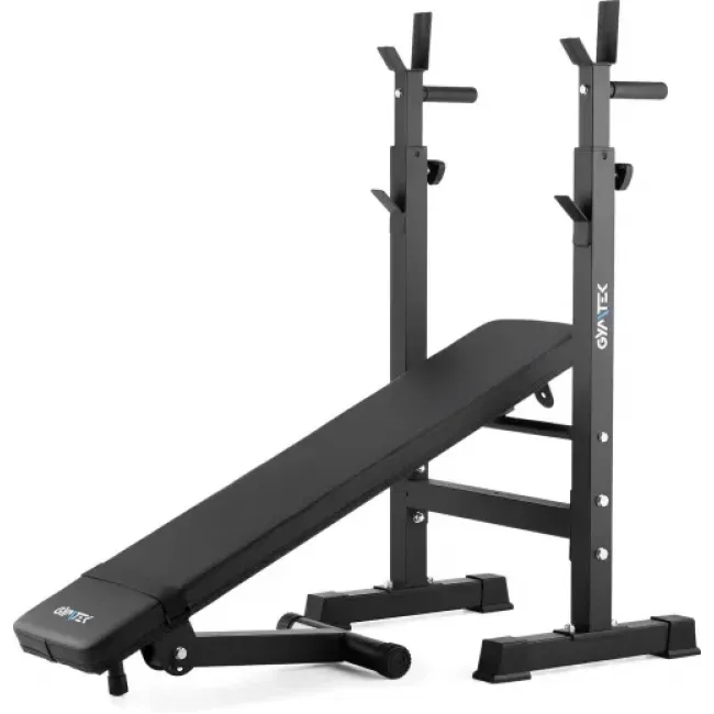 Скамья со стойками для тренировок со штангой Gymtek XL700 складная