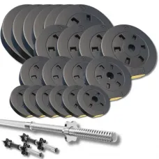 Набор со штангой и гантелями Besport PowerPro 112кг (гриф 218см)